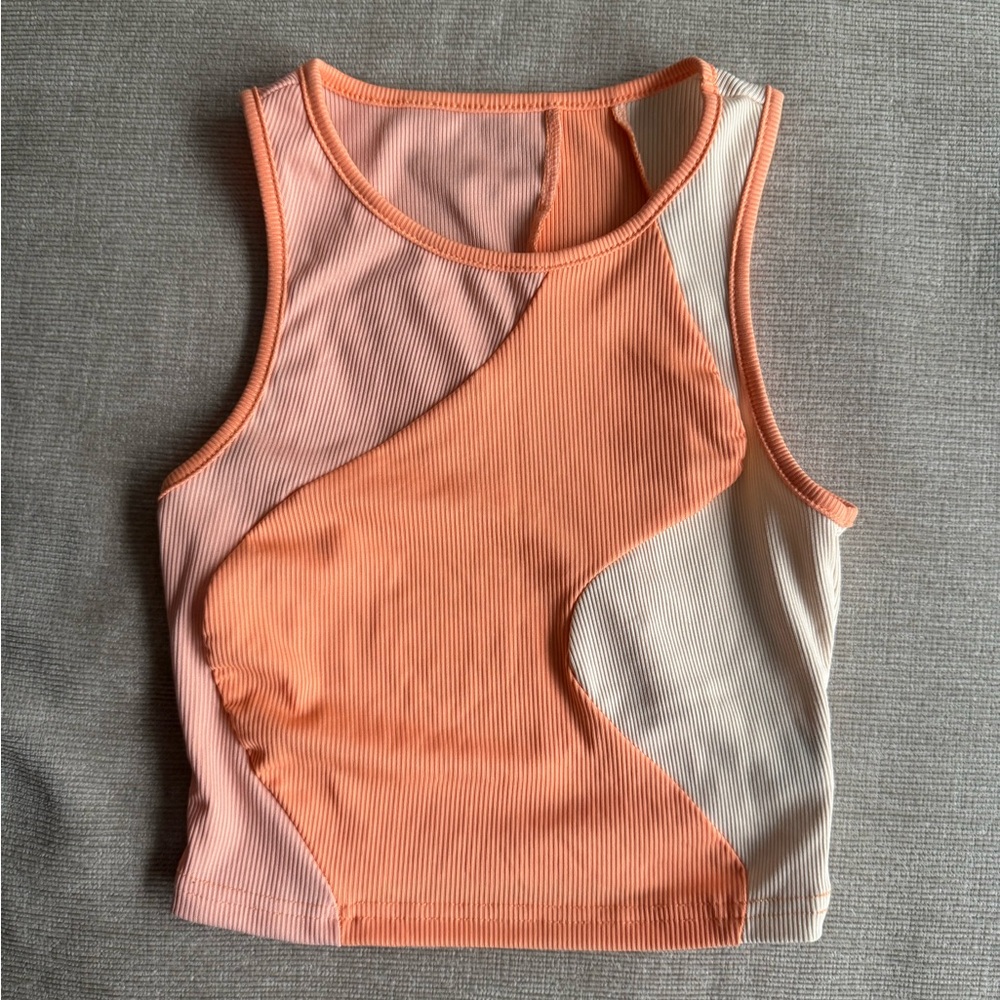 Colorblock Ribbed Tank Top